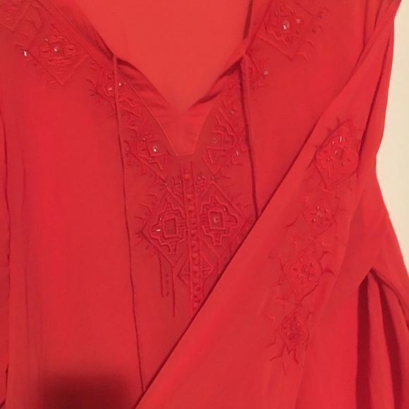 Coral blouse - Picture 2 of 3